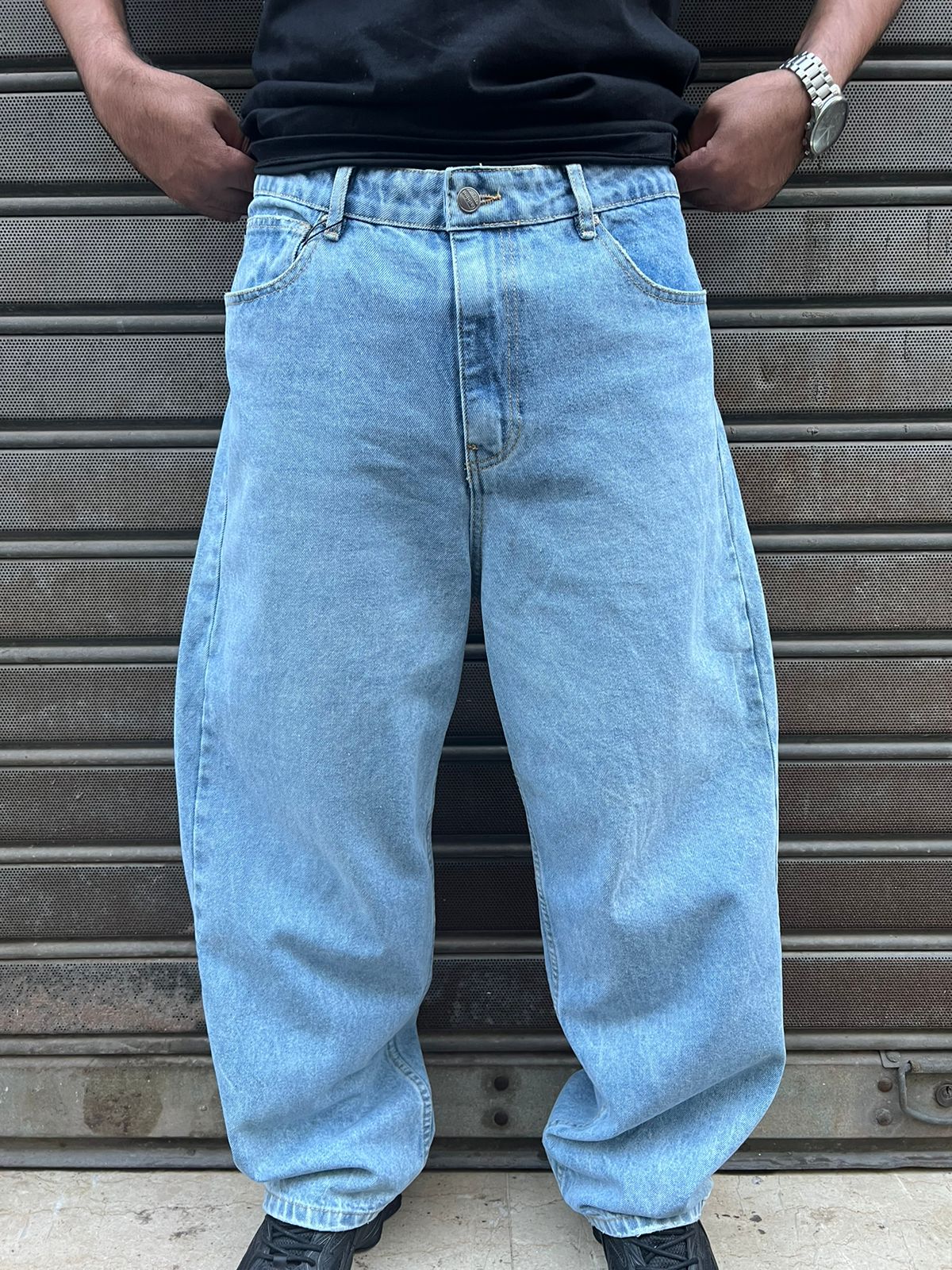 Jean Baggy Oversize Bleu Clair – Coupe Baggy