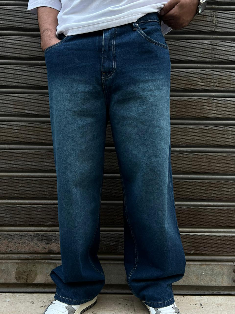 Jean Baggy Oversize Bleu Foncé – Look Street Premium