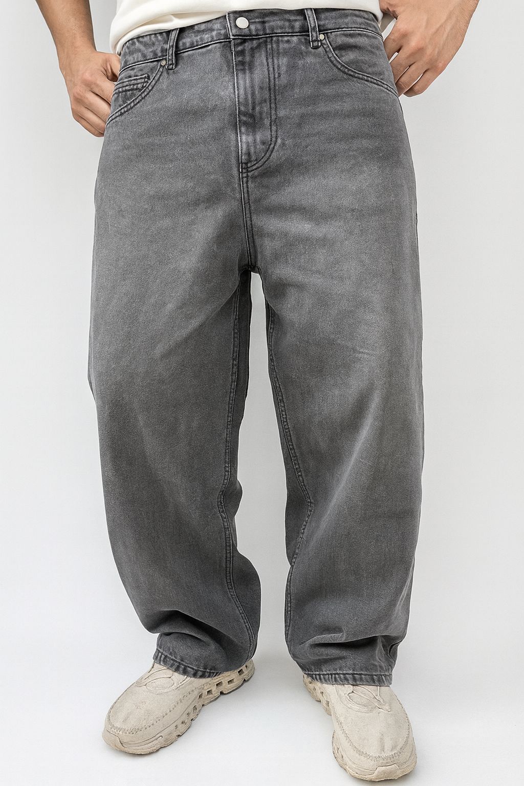 Jean Baggy Oversize Gris – Coupe Baggy