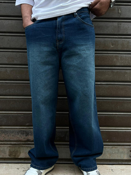 Jean Baggy Oversize Bleu Foncé – Look Street Premium