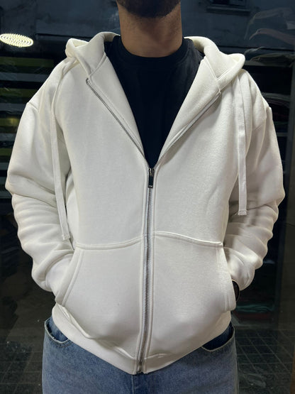 Hoodie Zippé Oversize – Coton Premium 