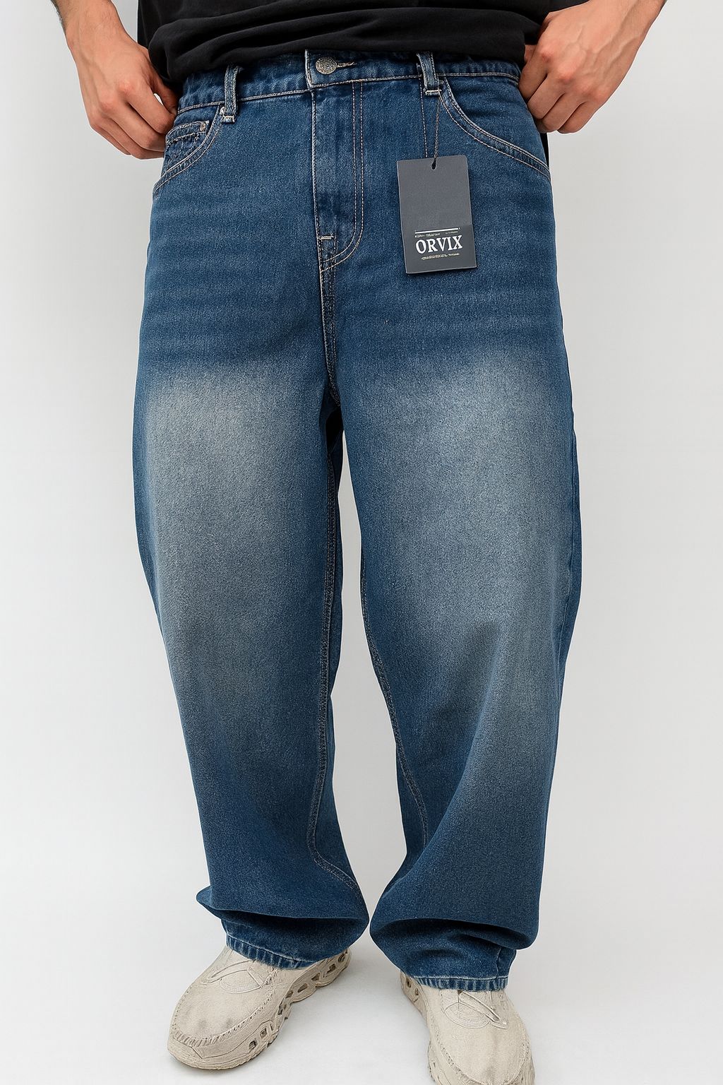 Jean Baggy Oversize Bleu Durty – Coupe Baggy