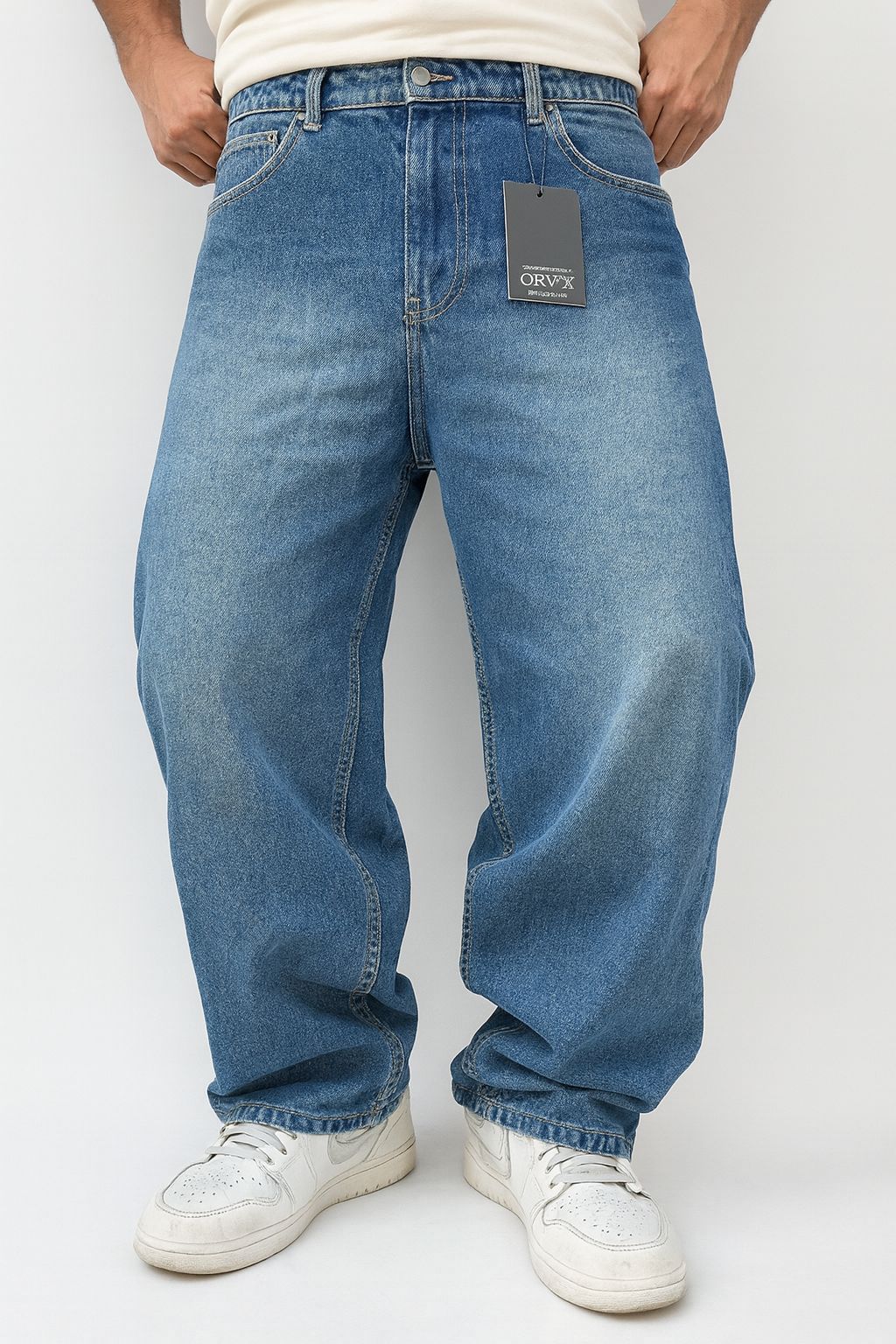 Jean Baggy Oversize Bleu DIrty – Coupe Baggy