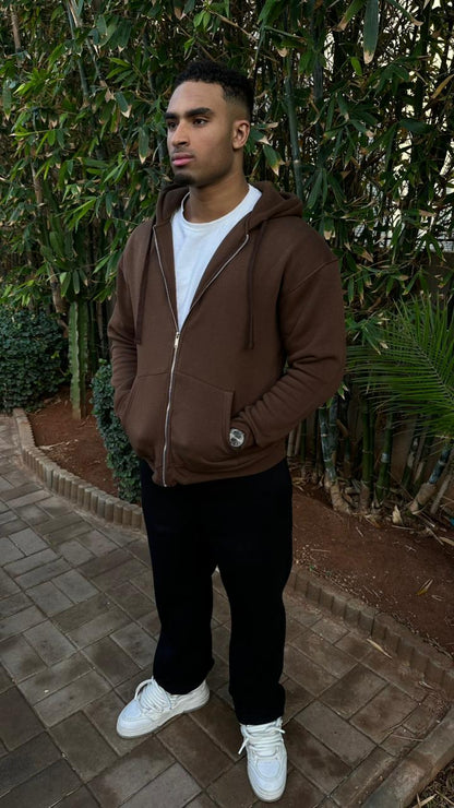 Capuche Zippé Oversize – Coton Premium 